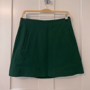 Raoul Dark Green Mini Skirt
